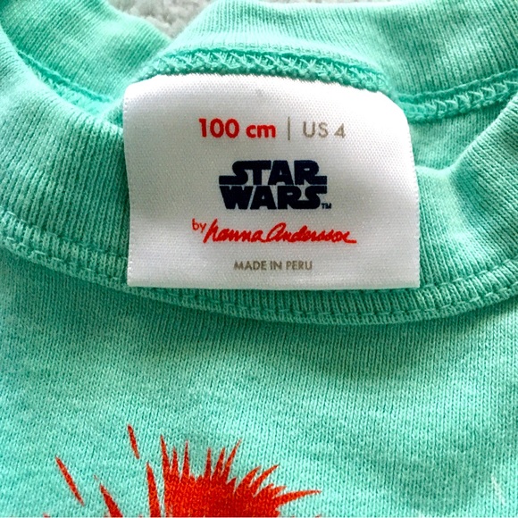 Hanna Andersson + Star Wars Chewbacca Short Sleeve Pajama Set 4T - Picture 5 of 6